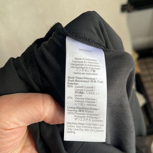 Madewell Plus Square-Neck Wide-Leg Sleeveless Jumpsuit Womens Size 28W Black - Picture 11 of 13